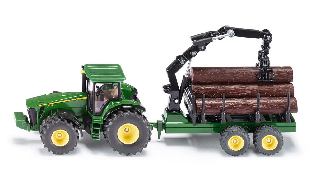 John Deere met houttransport 1:50