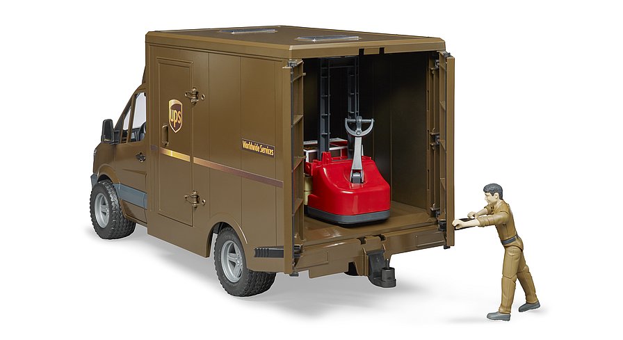 Bruder MB Sprinter UPS met bestuurder en accessoires 1:16