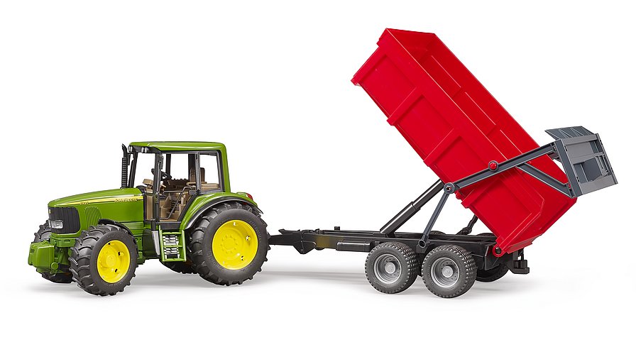Bruder John Deere 6920 met trailer 1:16