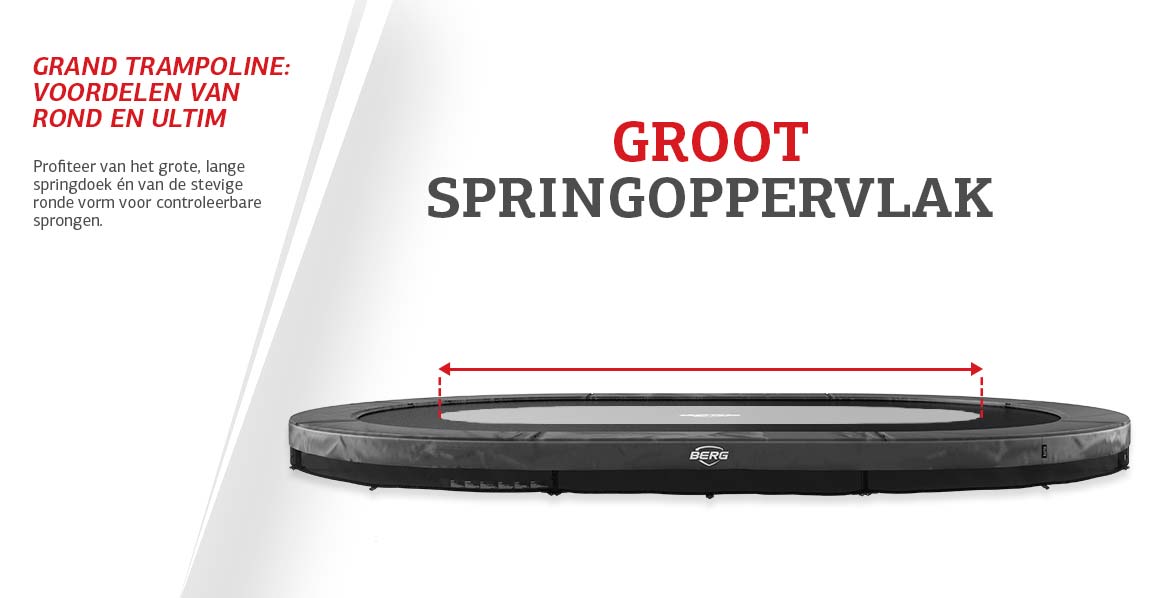 BERG Grand Elite InGround 520 Grey + Saf