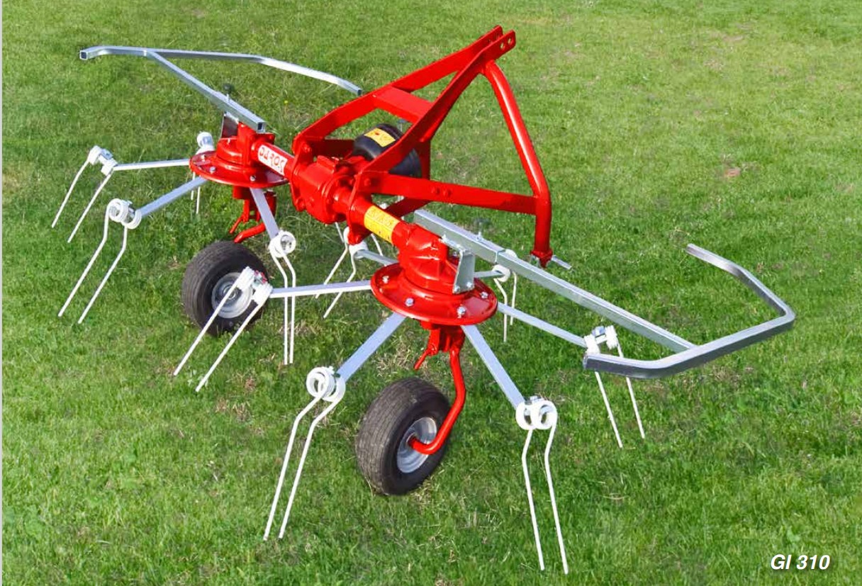 DAROS Schudder 2.40m compact Cirkelhooier met 2 rotoren
