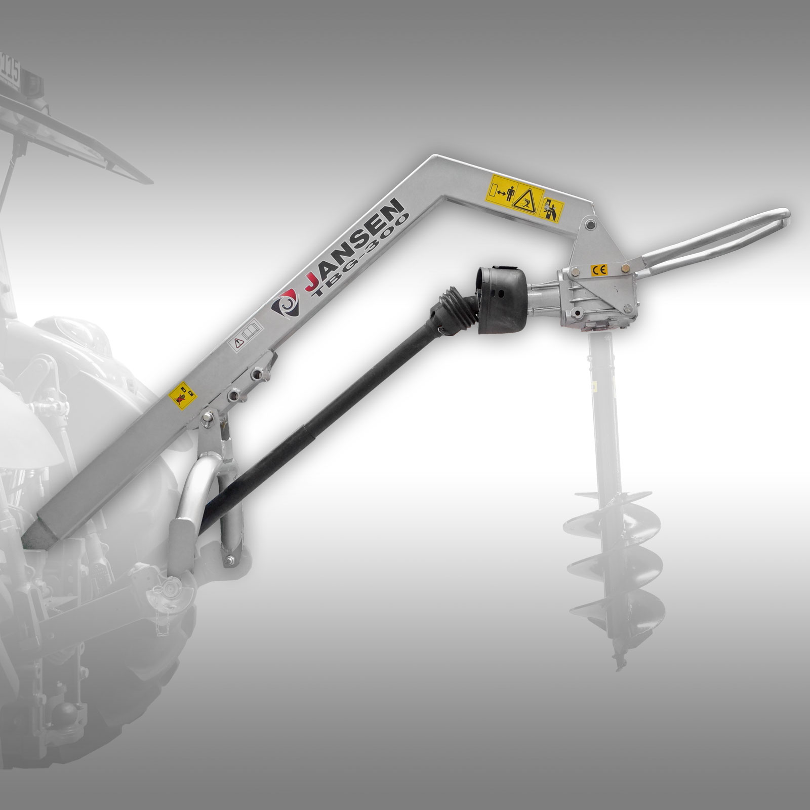 Jansen TBG-300 Tractor grondboor 3-punts