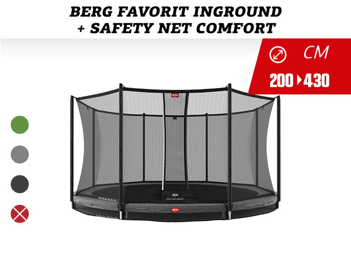 BERG Favorit InGround 200 Grey + Safety