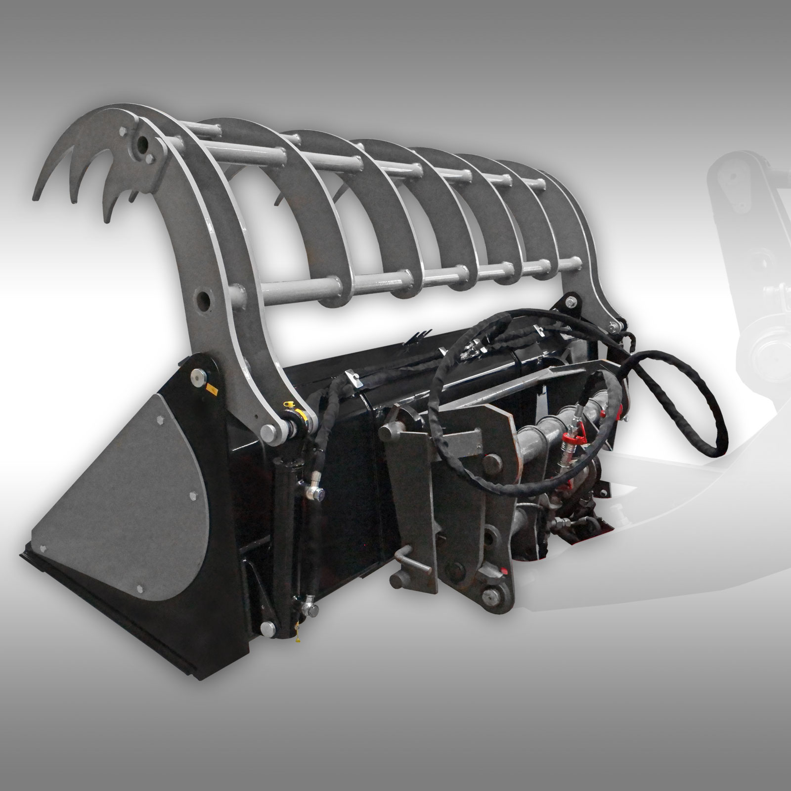 Jansen Pelicaanbak GS-240, frontlader, silagegrijper, krokodillenbak 2.40m