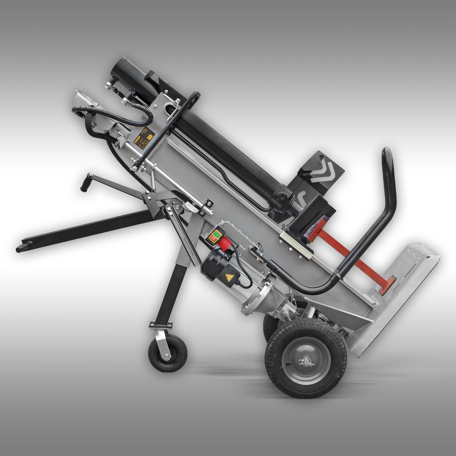 Houtklover Jansen TS-22E, 22 t met stamlift, elektromotor 4 kW, Kloofmachine 
