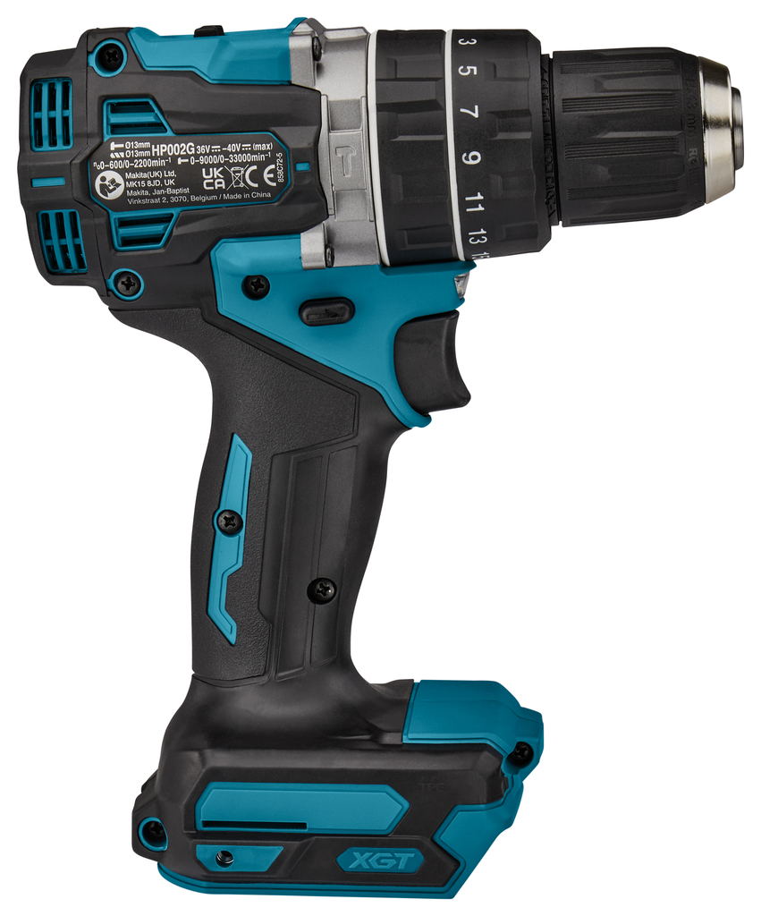 Makita XGT 40 V Max Klopboor-/schroefmachine HP002GZ