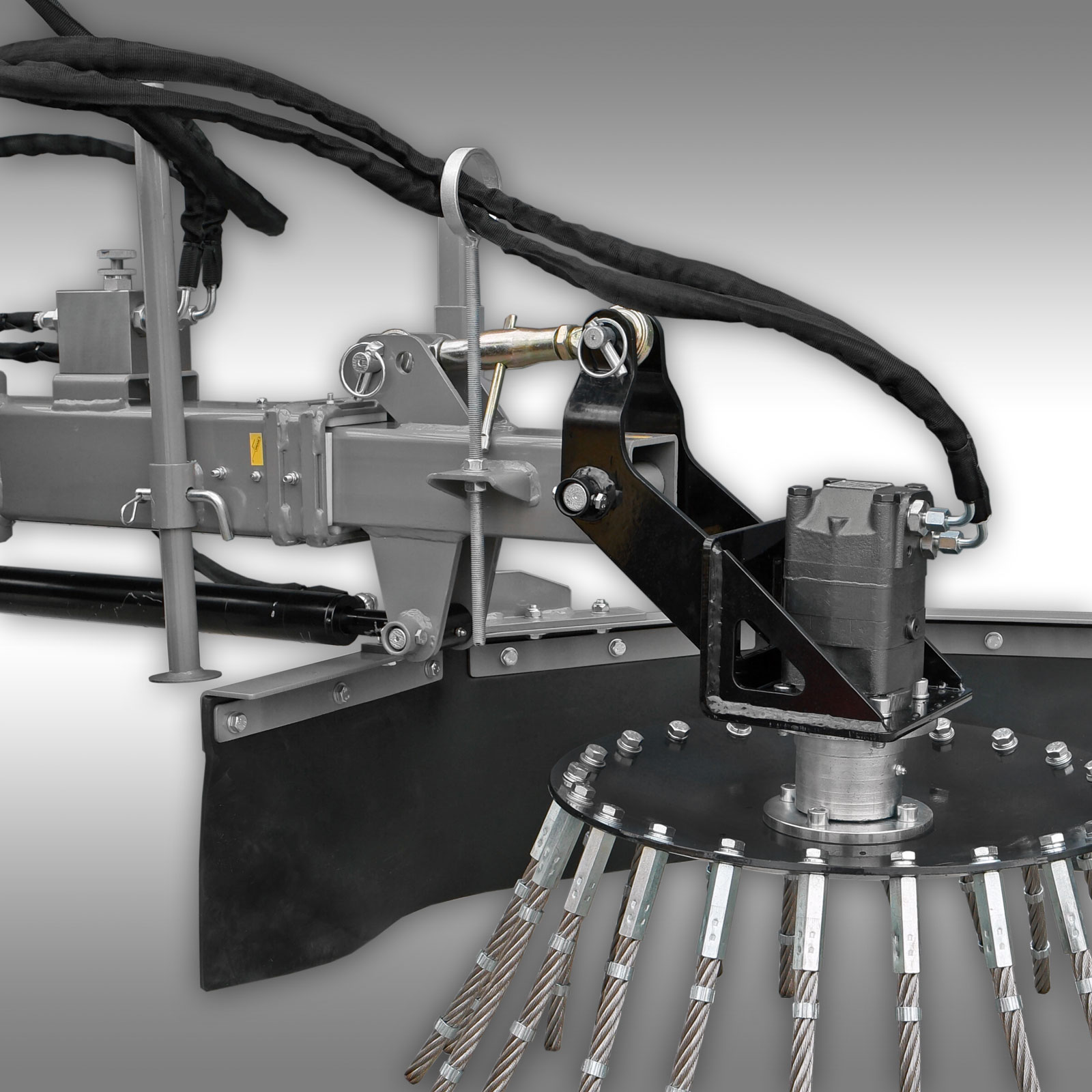 Jansen Onkruidborstel WKB-70, onkruidbezem, hydraulisch - eurobord