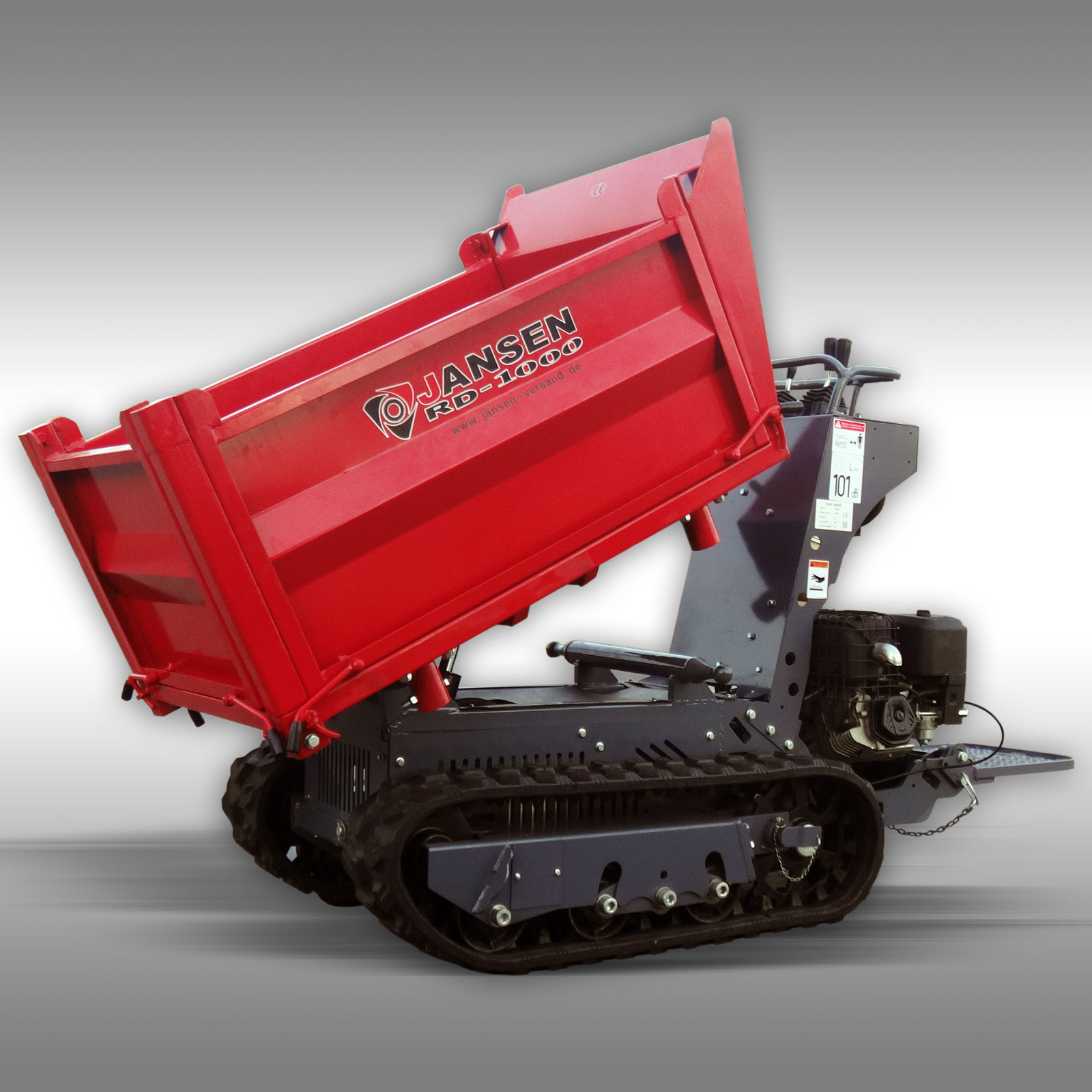 Jansen RD-1000 rupsdumper 3 zijdig