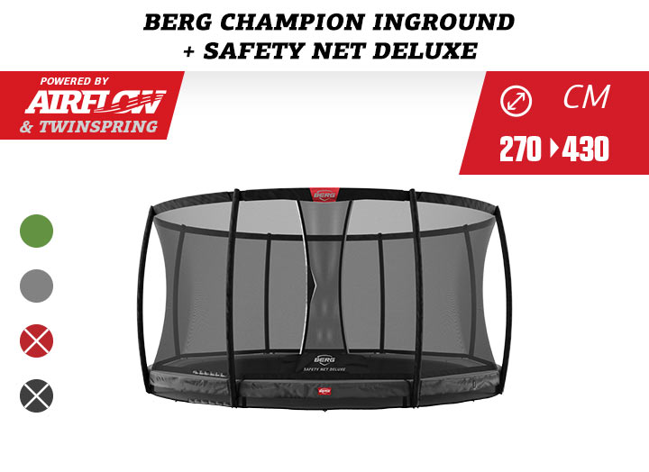BERG Champion InGround 430 Grey + Safety
