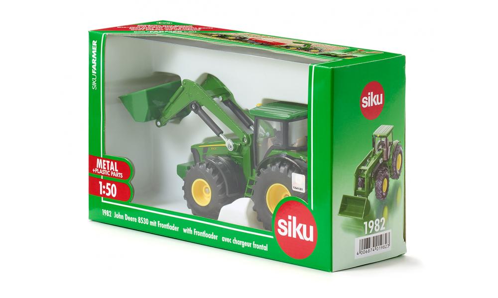 John Deere 8430 met voorlader 1:50