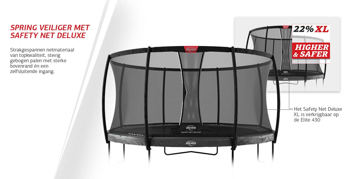 BERG Elite Regular 430 Grey + Safety Net