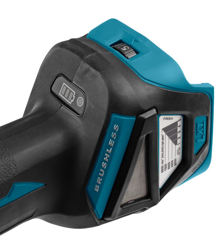 Makita 18 V Haakse slijper 125 mm DGA519ZJ