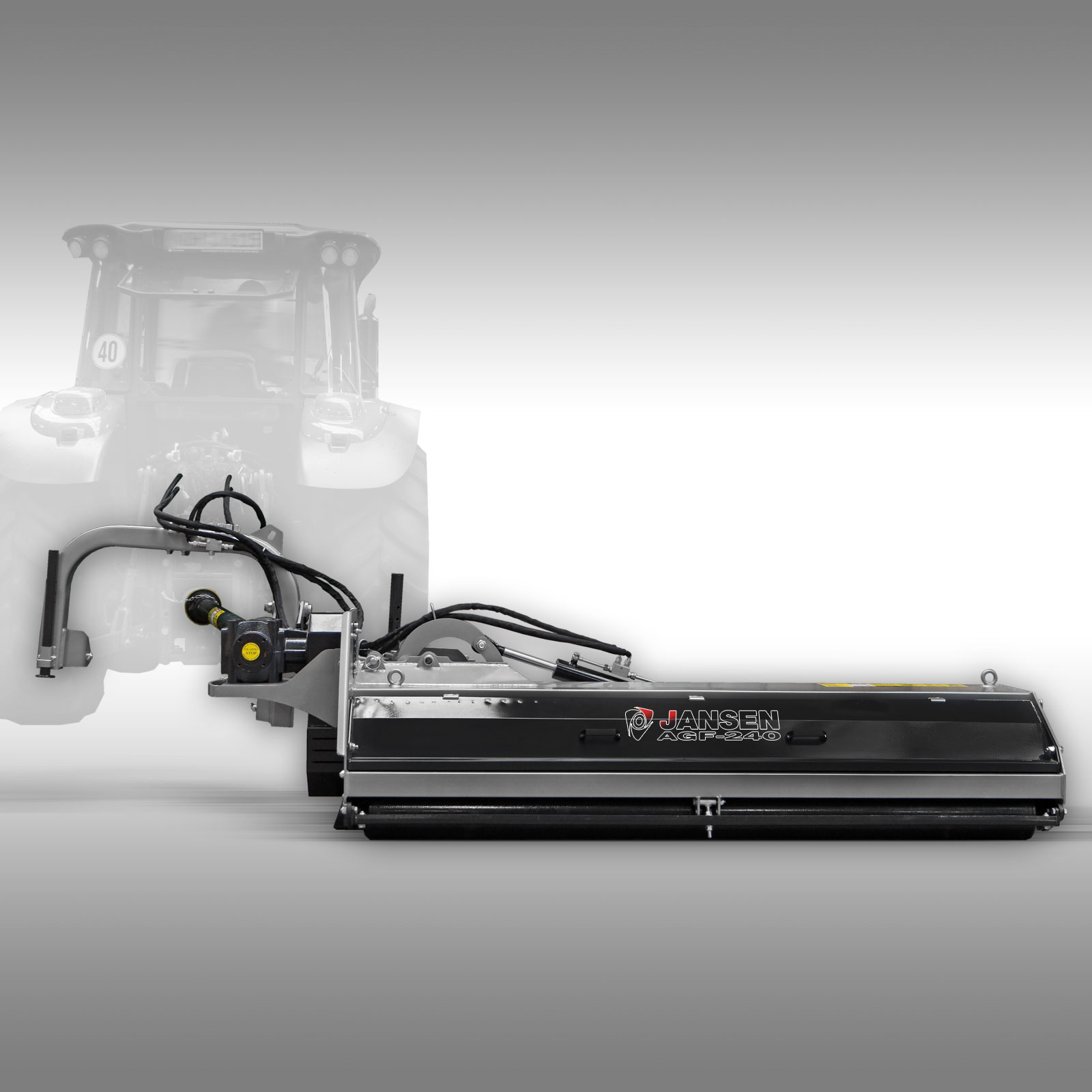 Jansen Klepelmaaier Bosmaaier AGF-240, 239cm PTO Side-shift (Verstek)