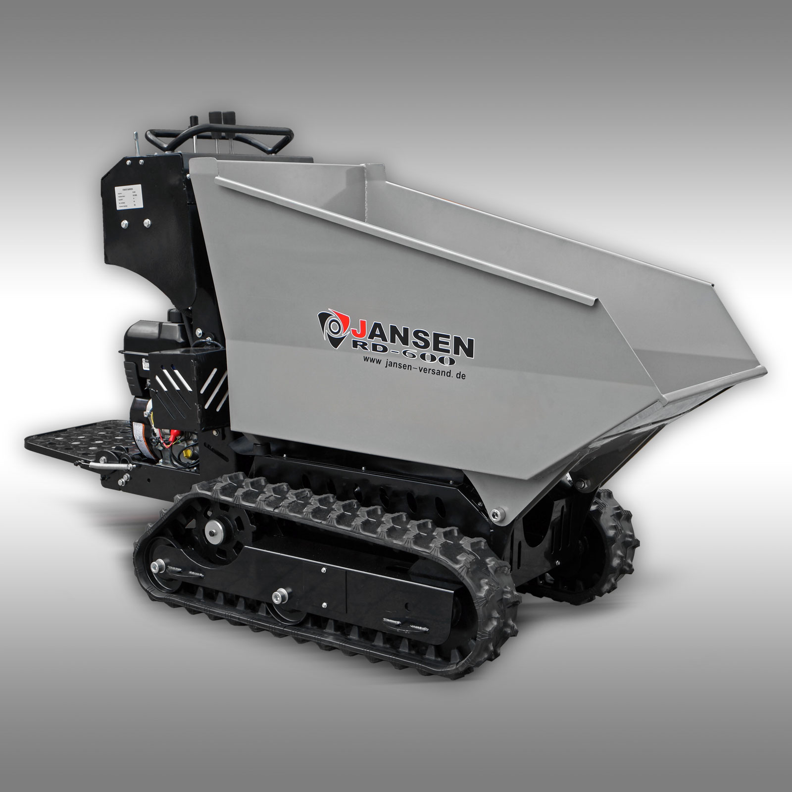 Rupsdumper Jansen RD-600, benzinemotor,