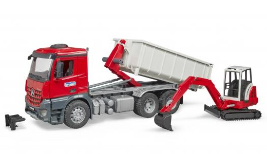 MB Arocs met Roll-Off container + Schaef