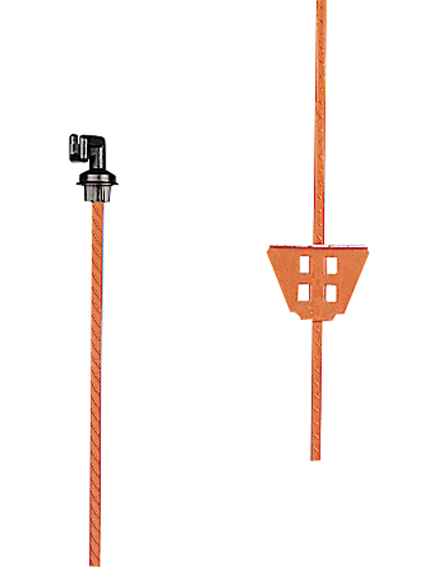 Veerstalen paal oranje 1,00m (50)