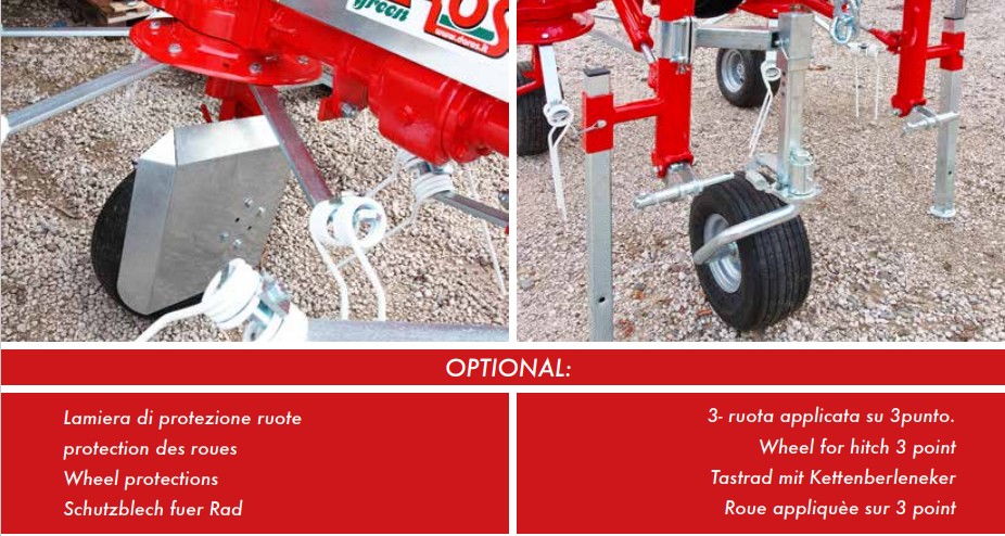 DAROS Schudder 2.40m compact Cirkelhooier met 2 rotoren