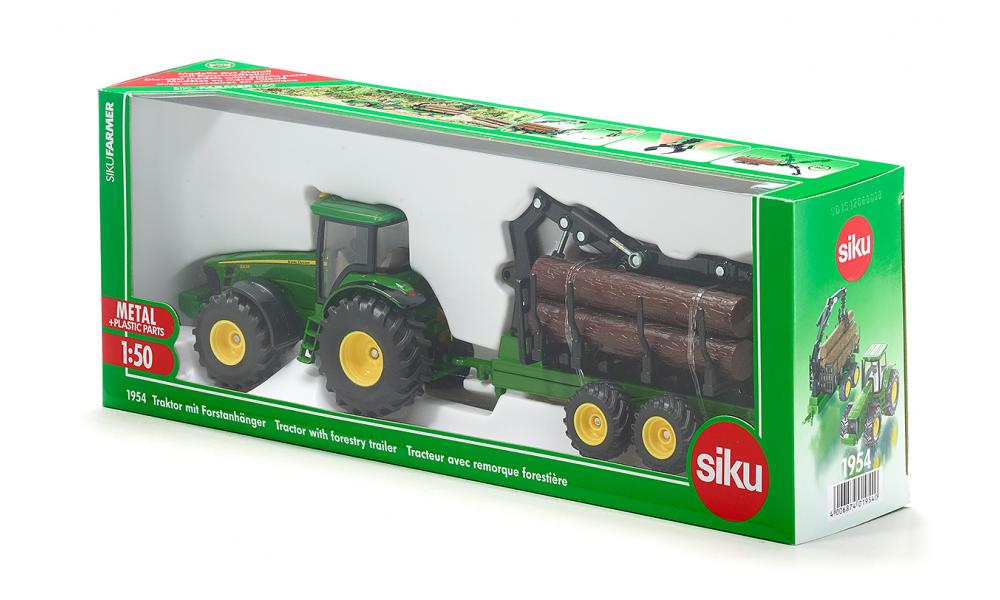 John Deere met houttransport 1:50