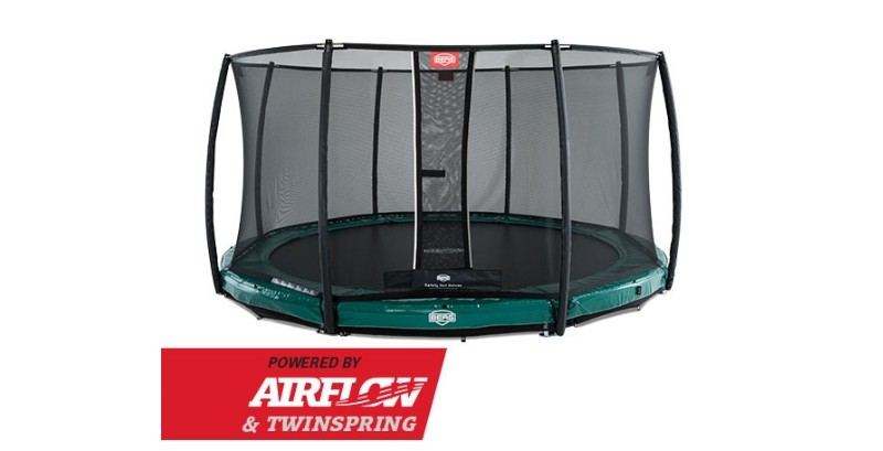 BERG Elite InGround 380 Grey + Safety Ne