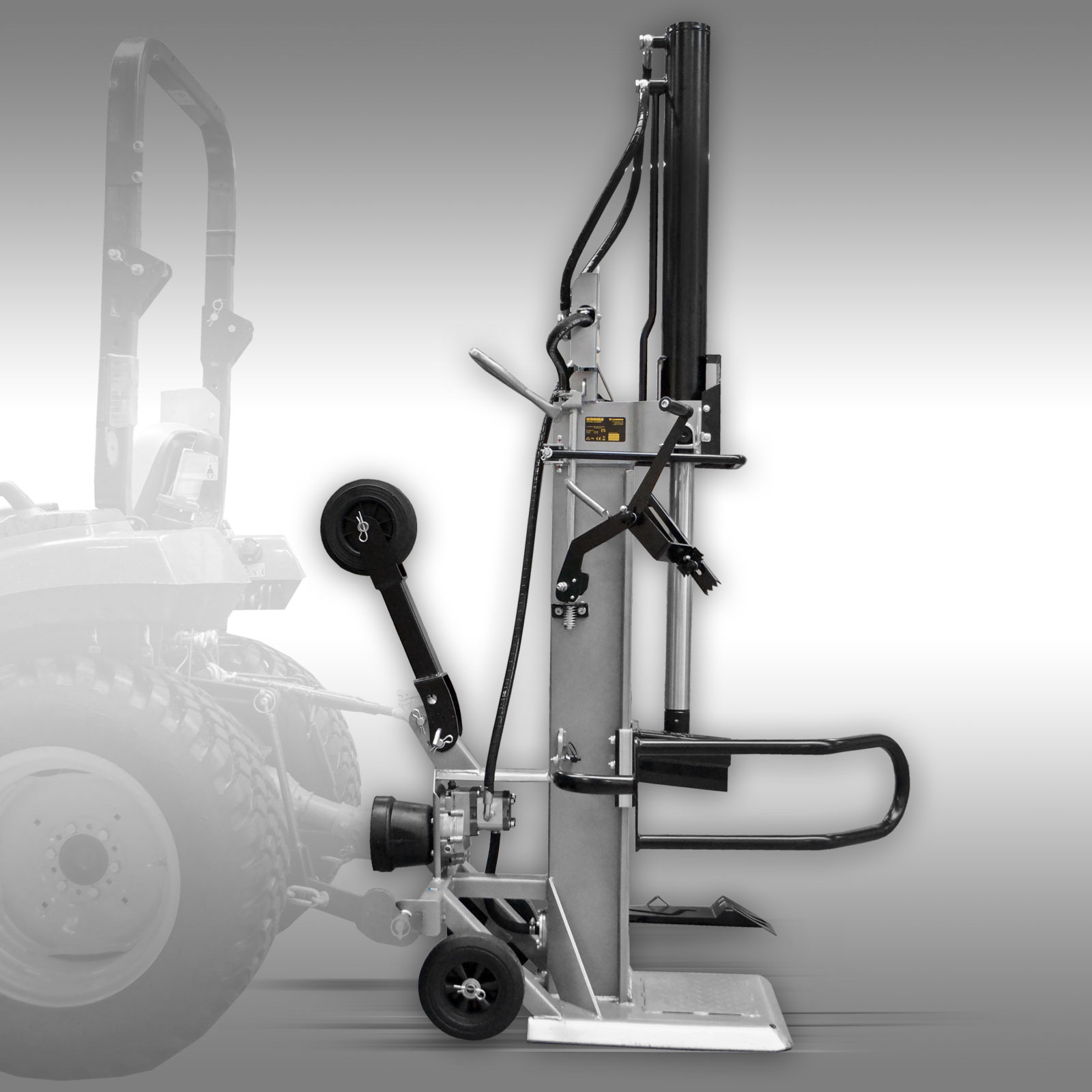 Jansen Houtklover TS-22, 22 t met stamlift, aftakasaandrijving, Kloofmachine
