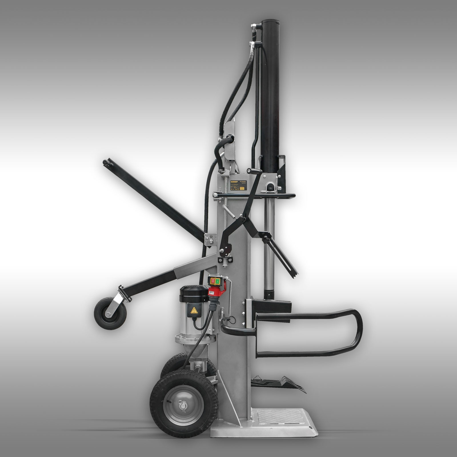 Houtklover Jansen TS-22E, 22 t met stamlift, elektromotor 4 kW, Kloofmachine 