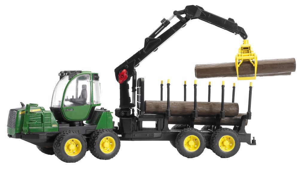 JD 1210E forwarder + 4 boomstammen en ho