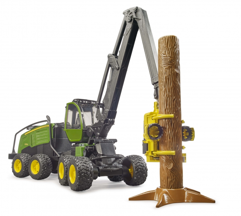 Bruder John Deere 1270G met 1 boomstam