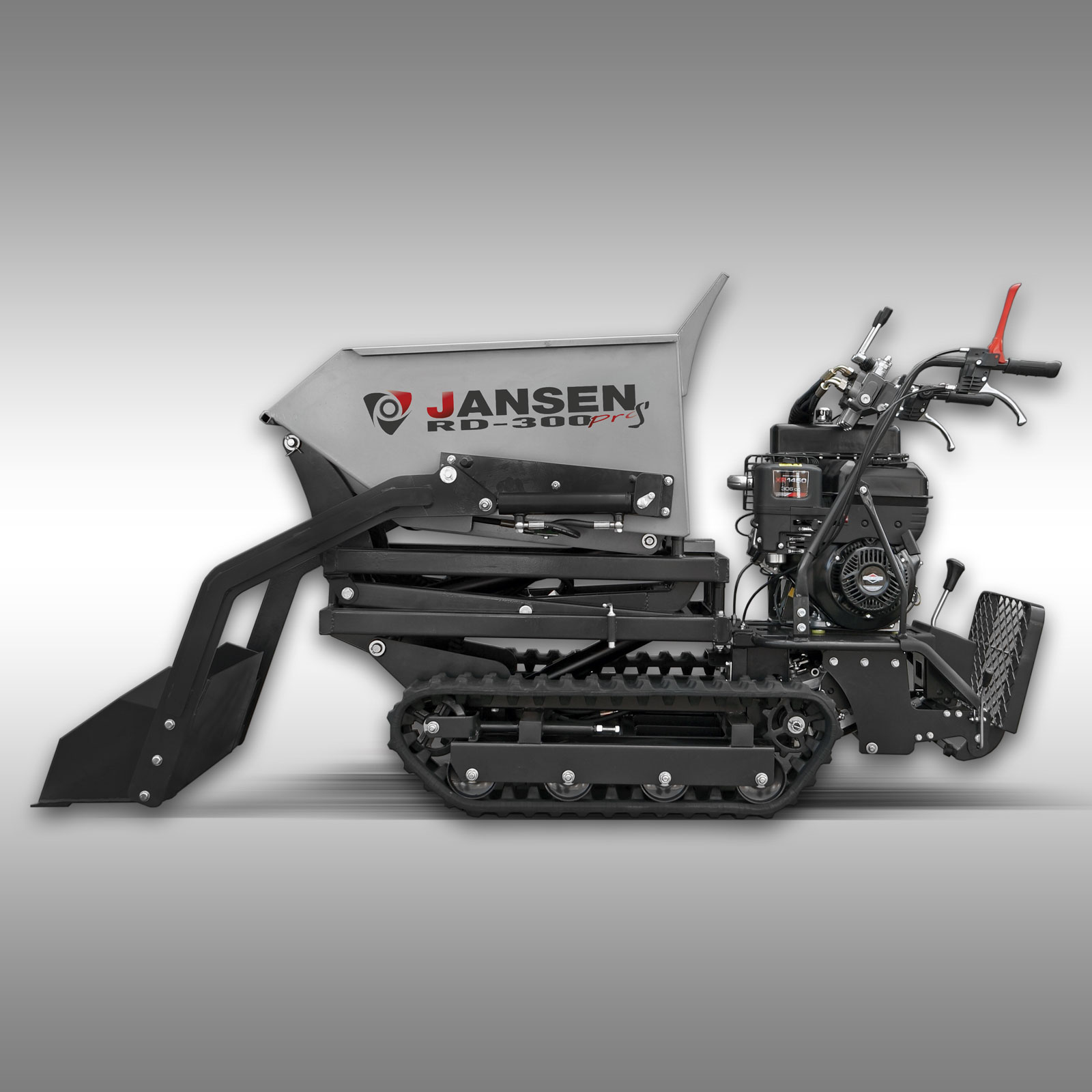 Jansen Rupsdumper RD-300proS met hooglader en zelflader