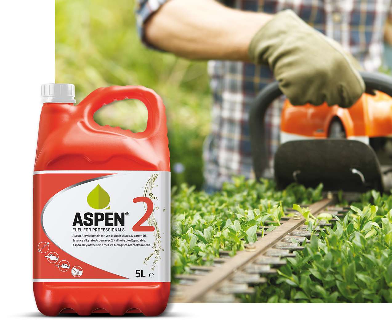 Aspen 2T FRT benzine 5 ltr can