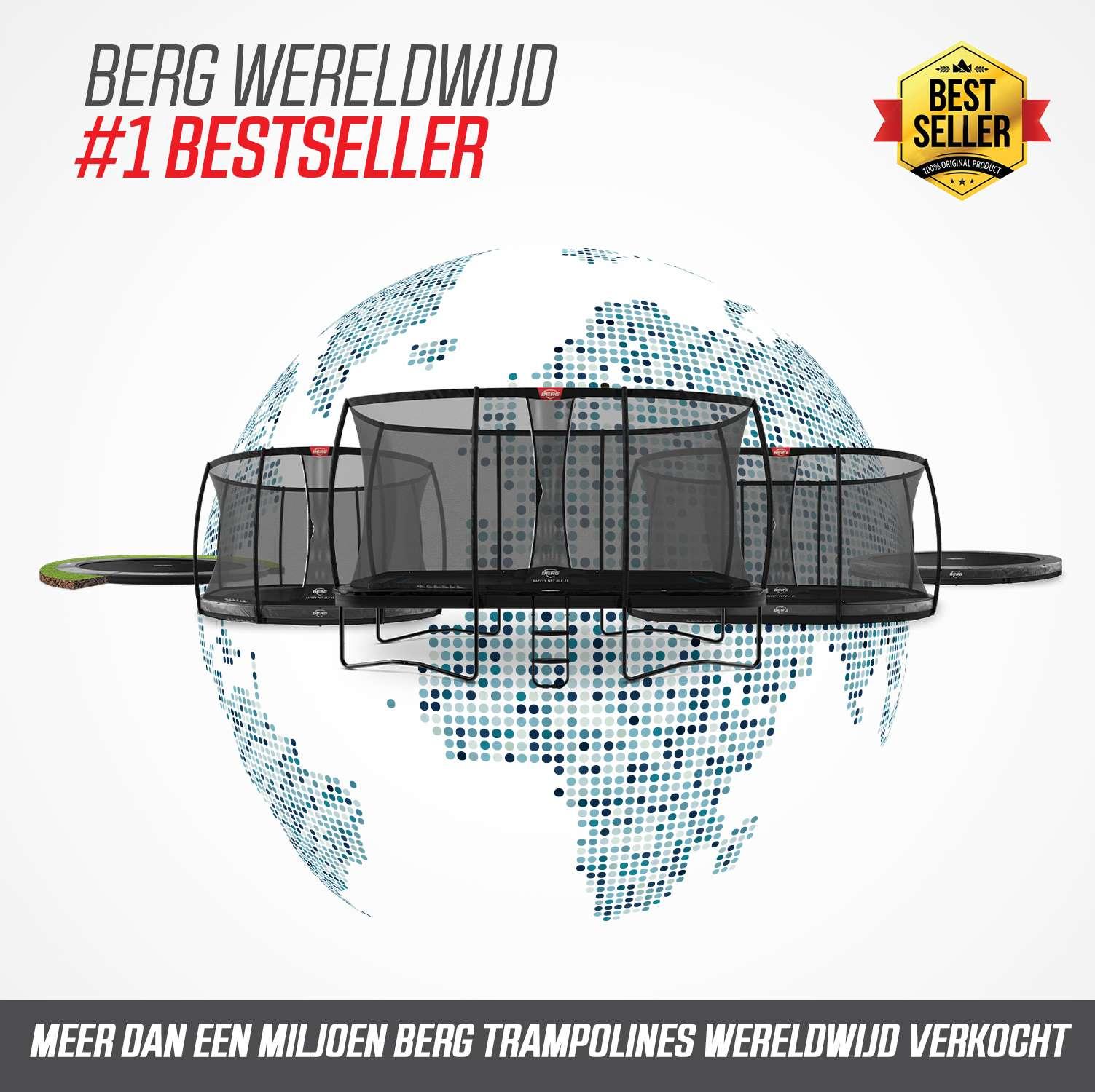BERG Trampoline InGround Favorit + Safetynet Comfort 200