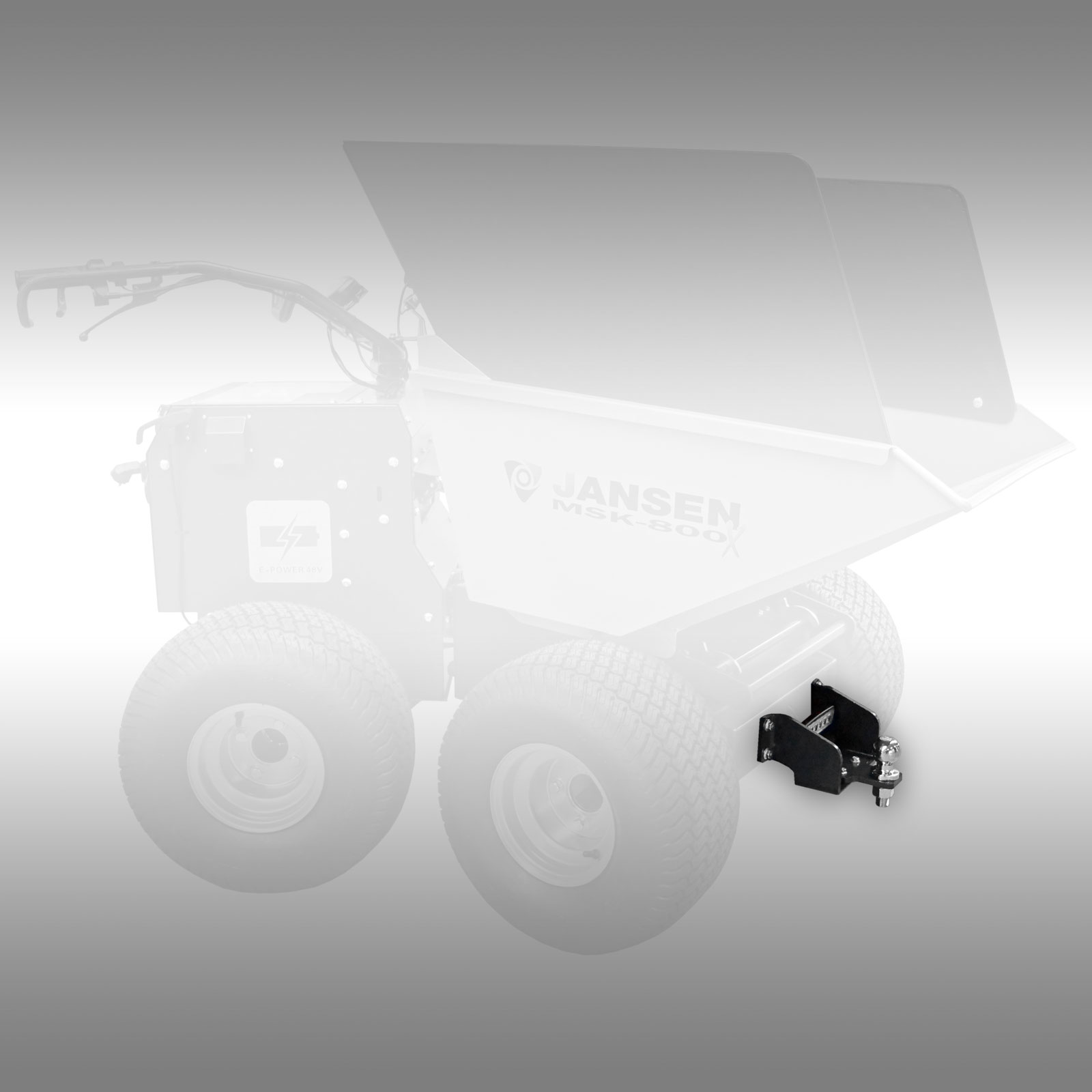 trekhaak voor electric dumper Jansen MSK