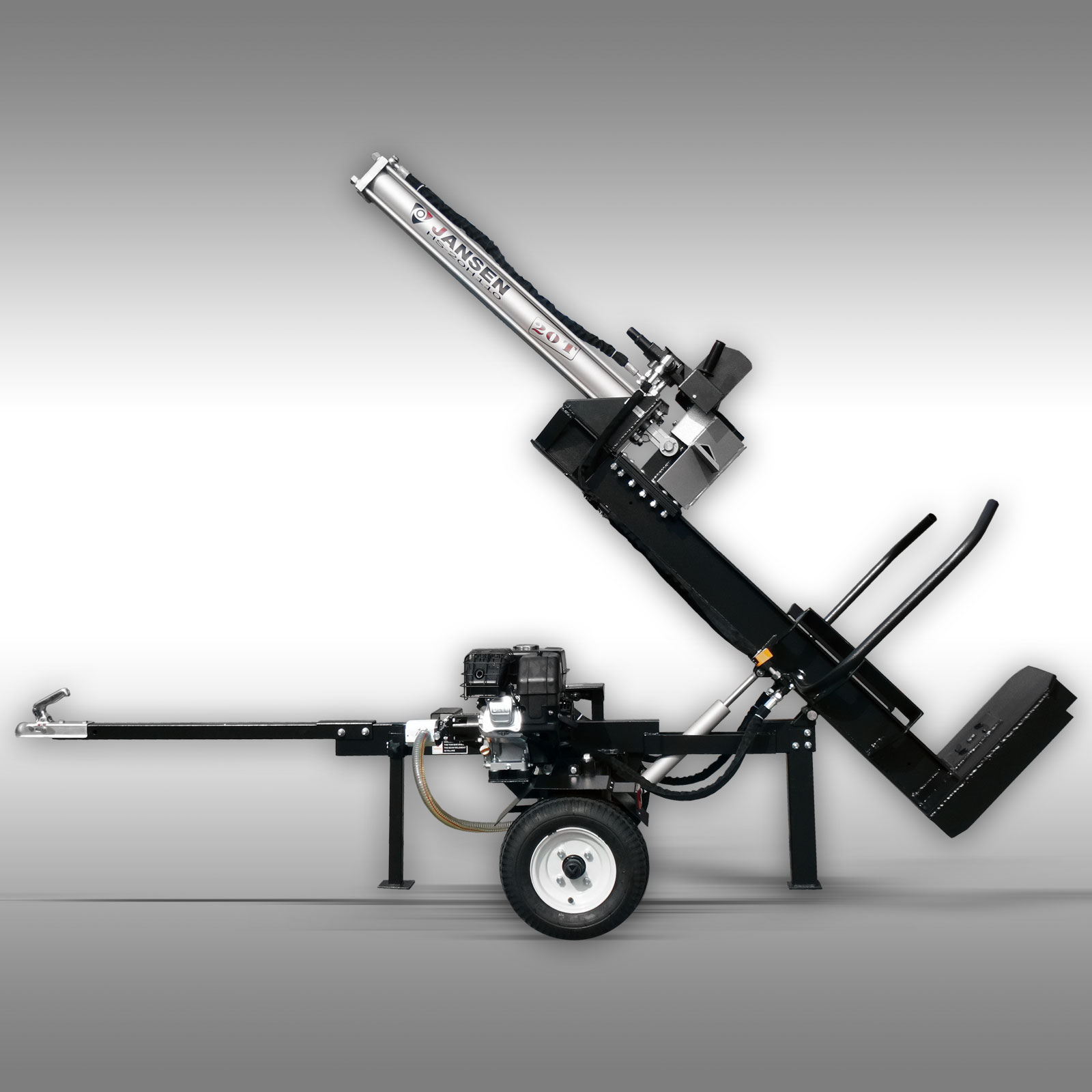 Jansen Houtklover HS-20H110-V2, 20 t, 110 cm, benzine, Kloofmachine, hydr. kippen