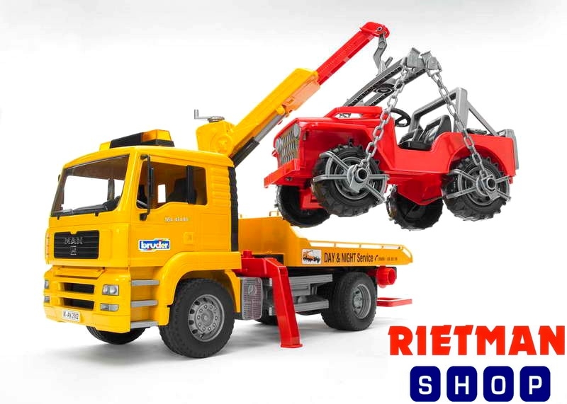 MAN TGA sleepdienst met Jeep 1:16