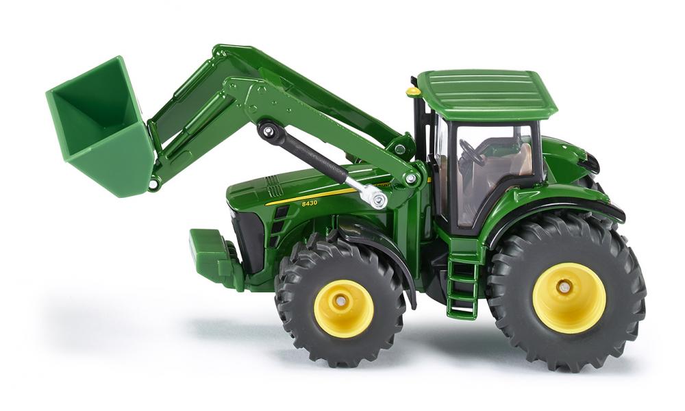 John Deere 8430 met voorlader 1:50