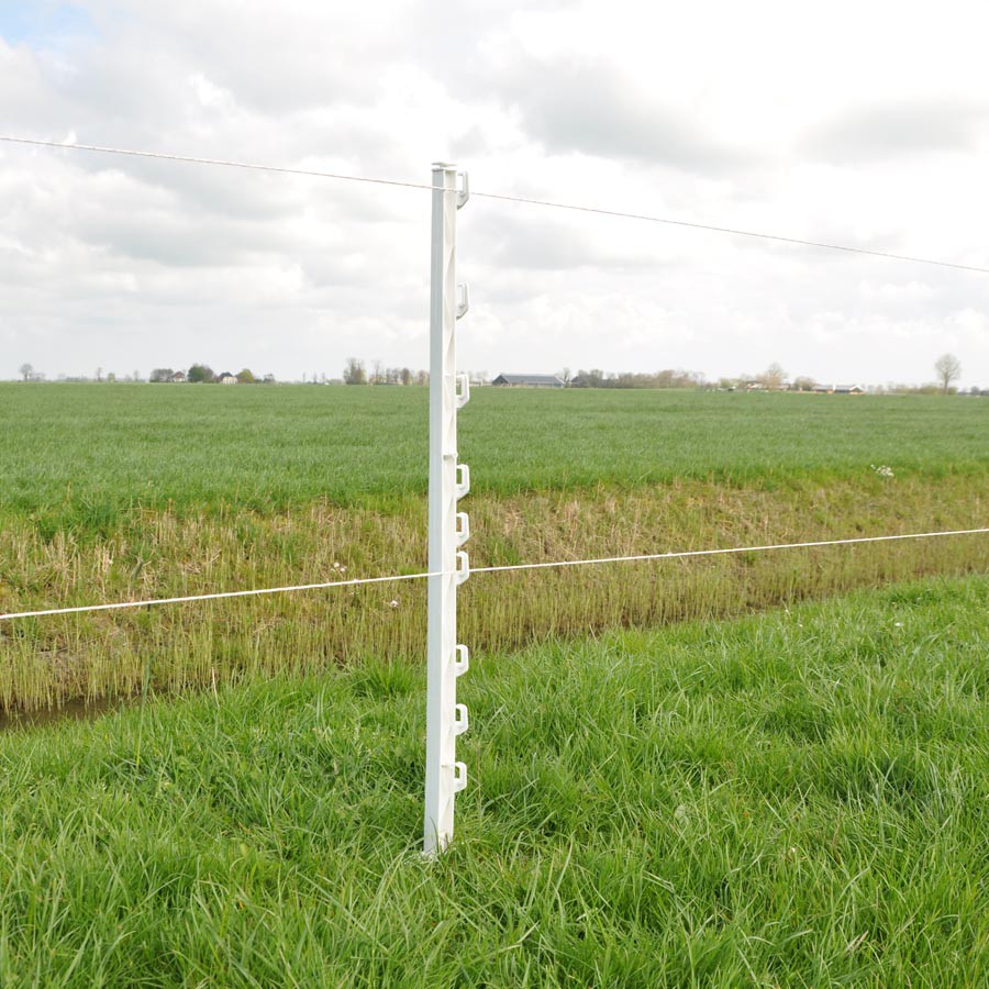Duopack Vario paal wit 1,00m (2x10)