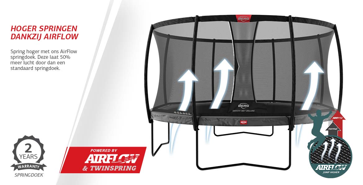 BERG Champion InGround 430 Grey + Safety