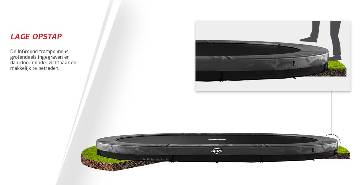 BERG Grand Elite InGround 520 Grey + Saf