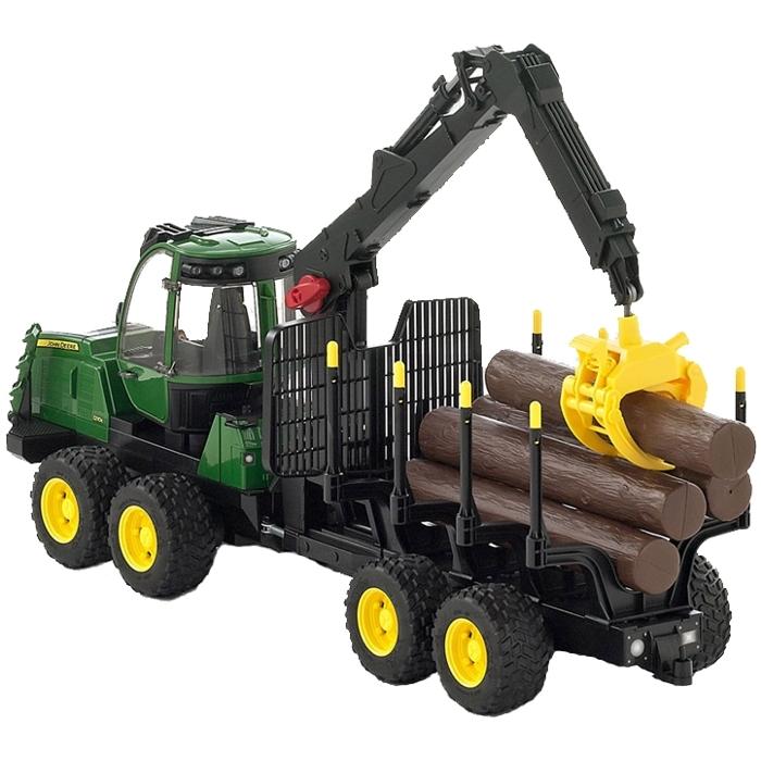 JD 1210E forwarder + 4 boomstammen en ho