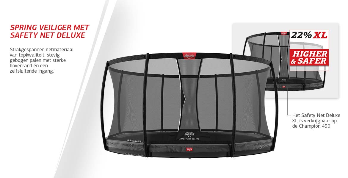 BERG Champion InGround 430 Grey + Safety