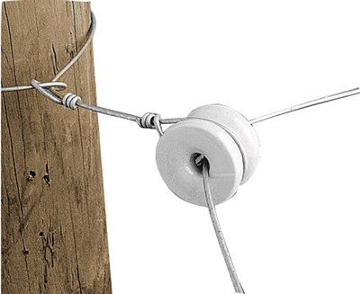 Porseleinen rol hoekisolator wit (6)