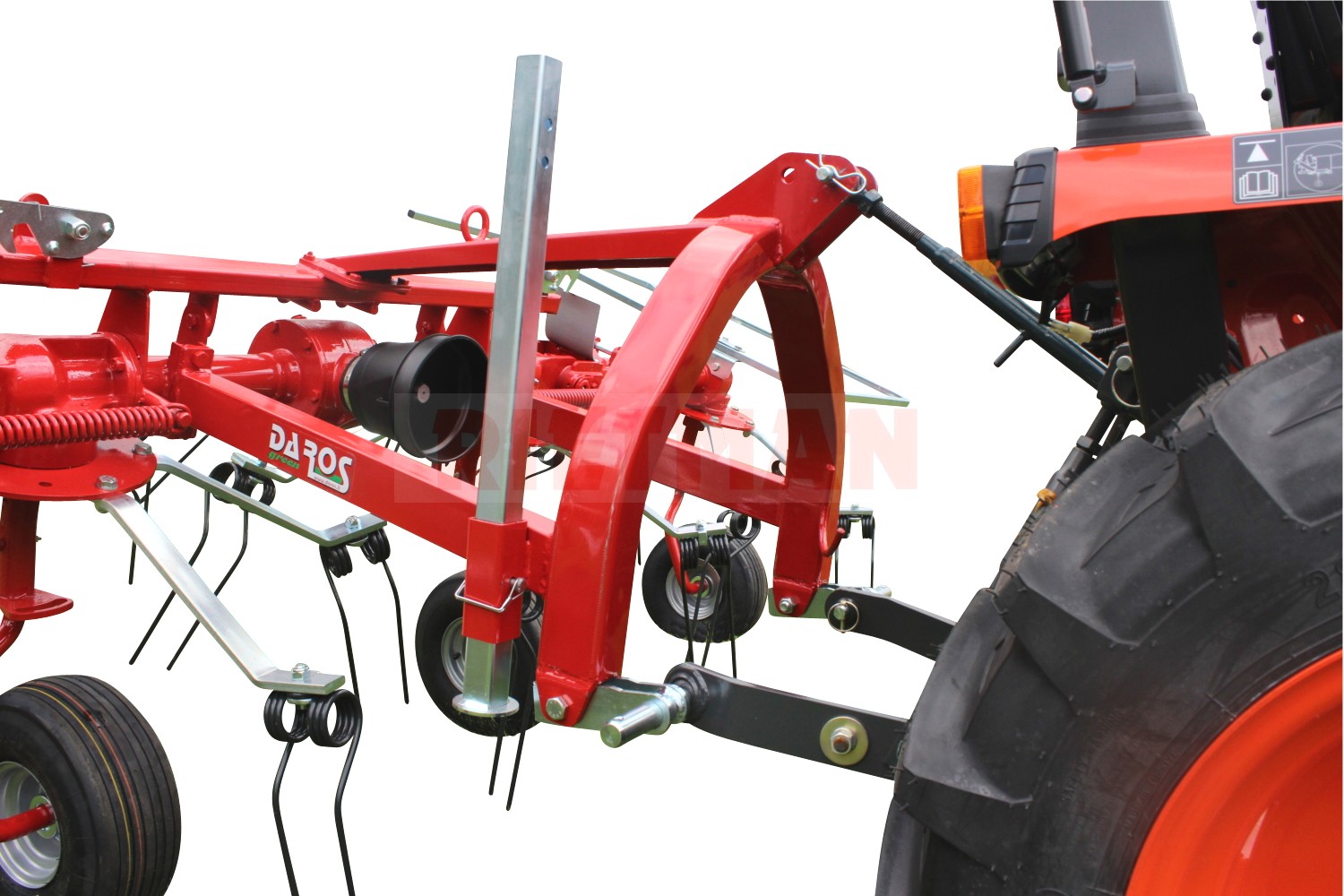 DAROS Schudder 2.90m compact Cirkelhooier met 4 rotoren