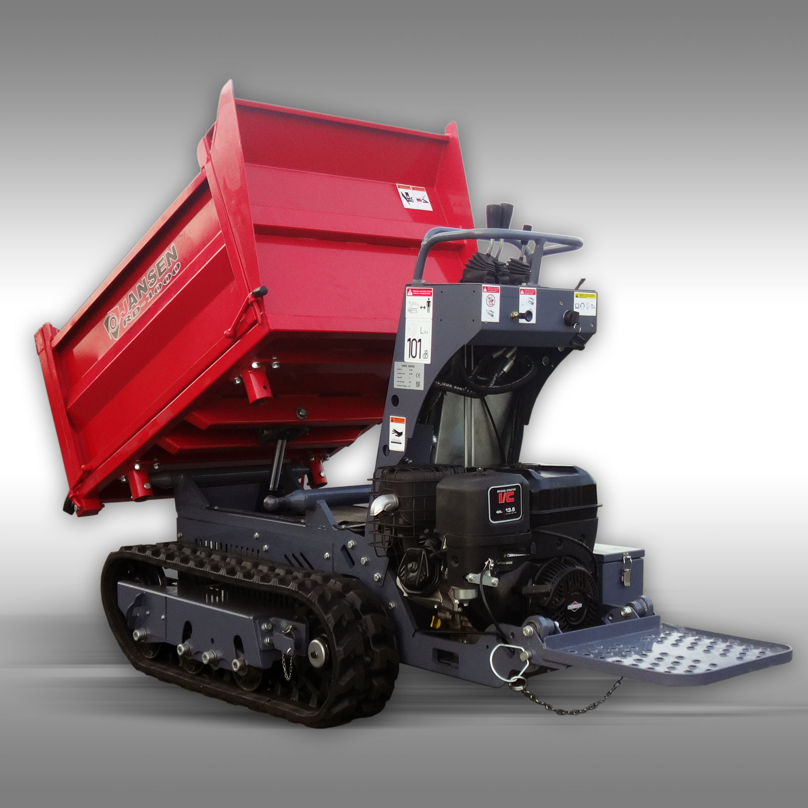 Jansen RD-1000 rupsdumper 3 zijdig