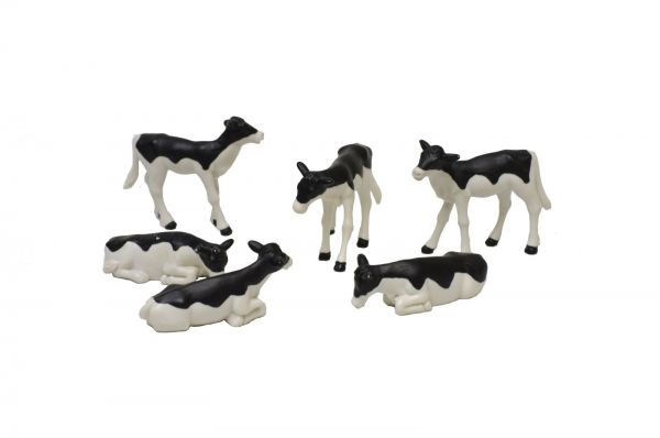 Set Kids Globe Kalven 6st zwartbont ass 1:32