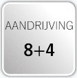 Aandrijving 8+4