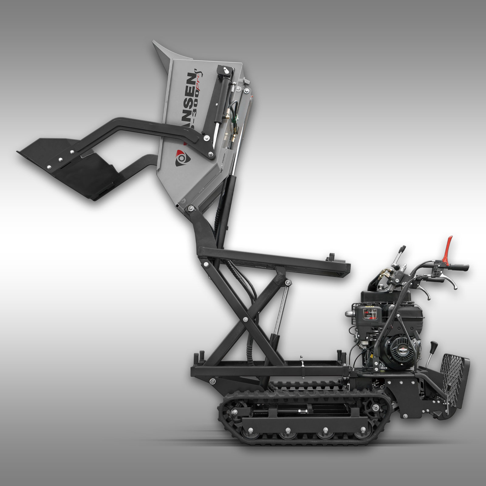 Jansen Rupsdumper RD-300proS met hooglader en zelflader