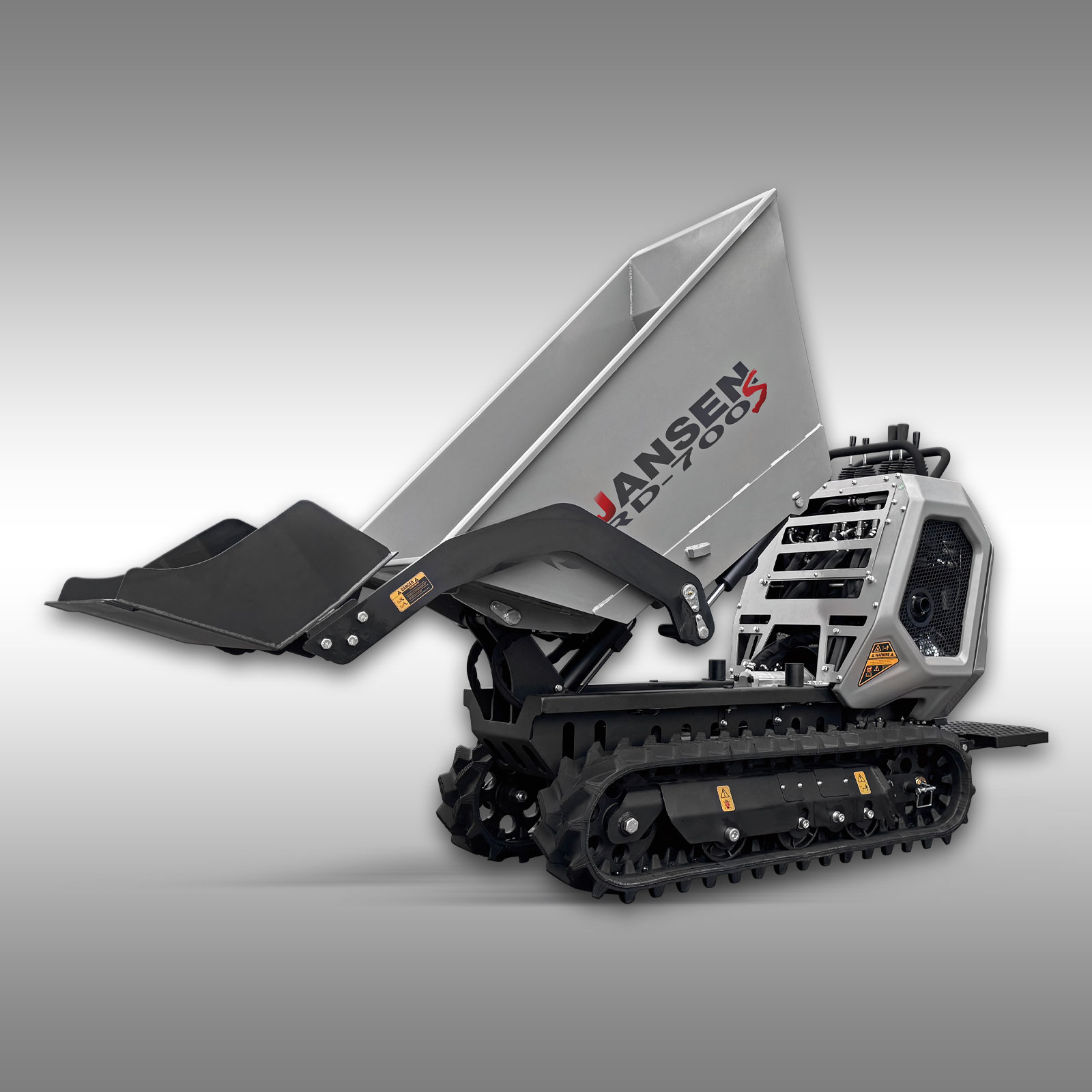 Rupsdumper Jansen RD-700S met zelflader