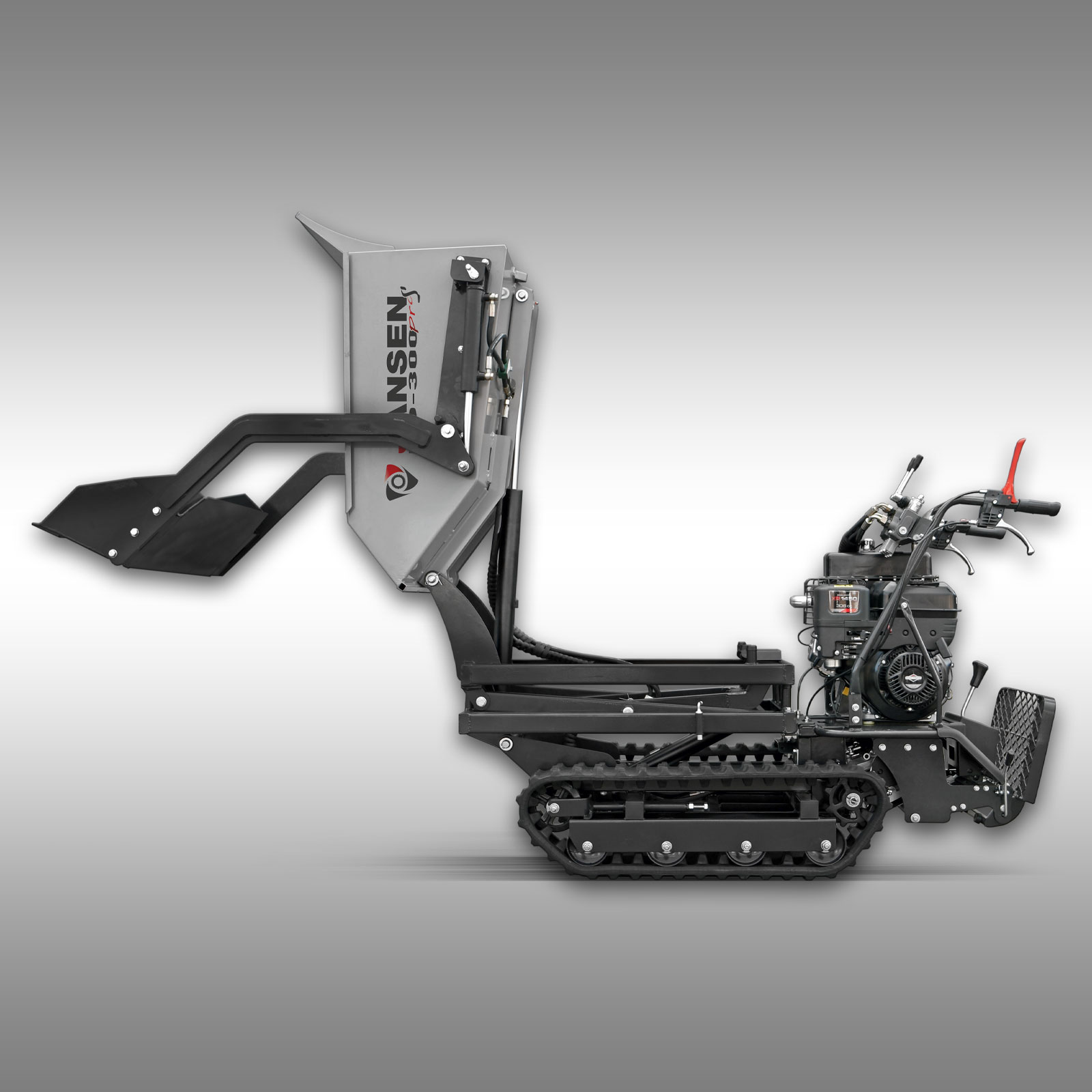 Jansen Rupsdumper RD-300proS met hooglader en zelflader
