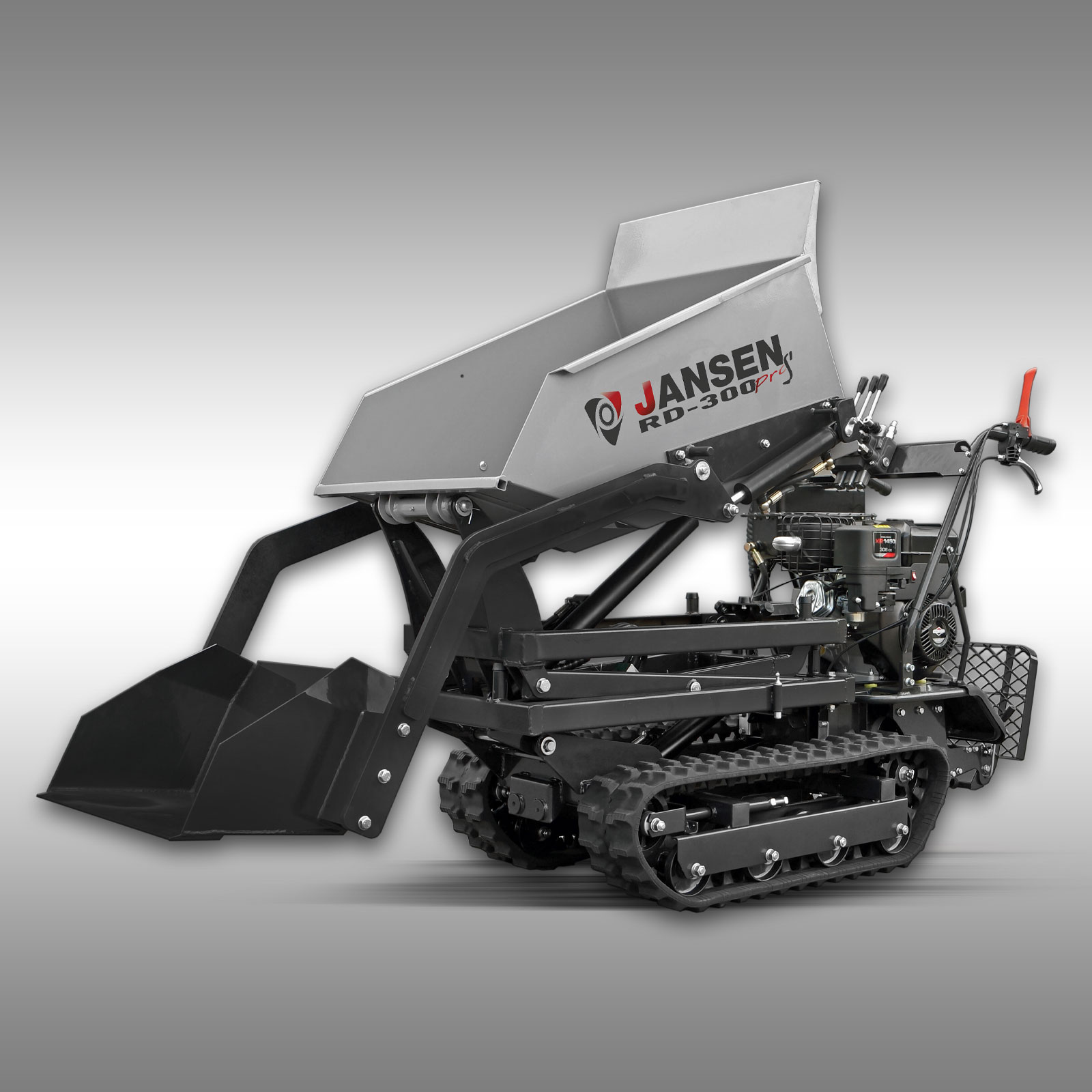 Jansen Rupsdumper RD-300proS met hooglader en zelflader