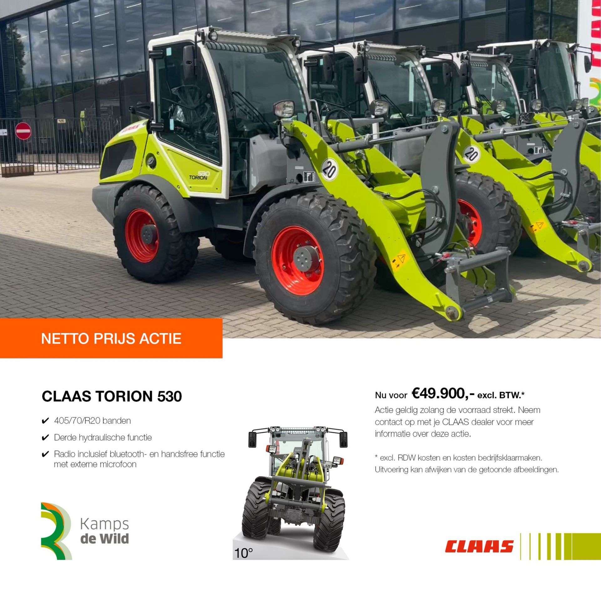 Claas Torion actie!
